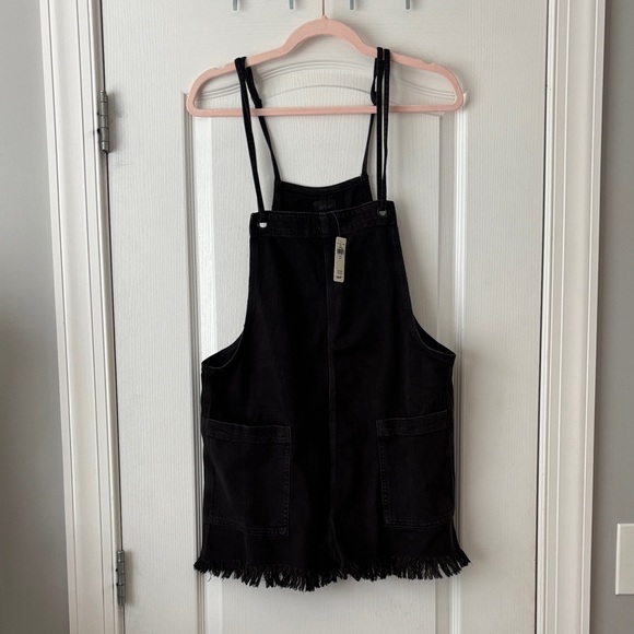 aerie Denim - aerie Black Denim Overall romper